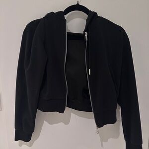 Black Women's Zip-Up Jacket